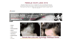 Desktop Screenshot of femalehairlossnyc.com